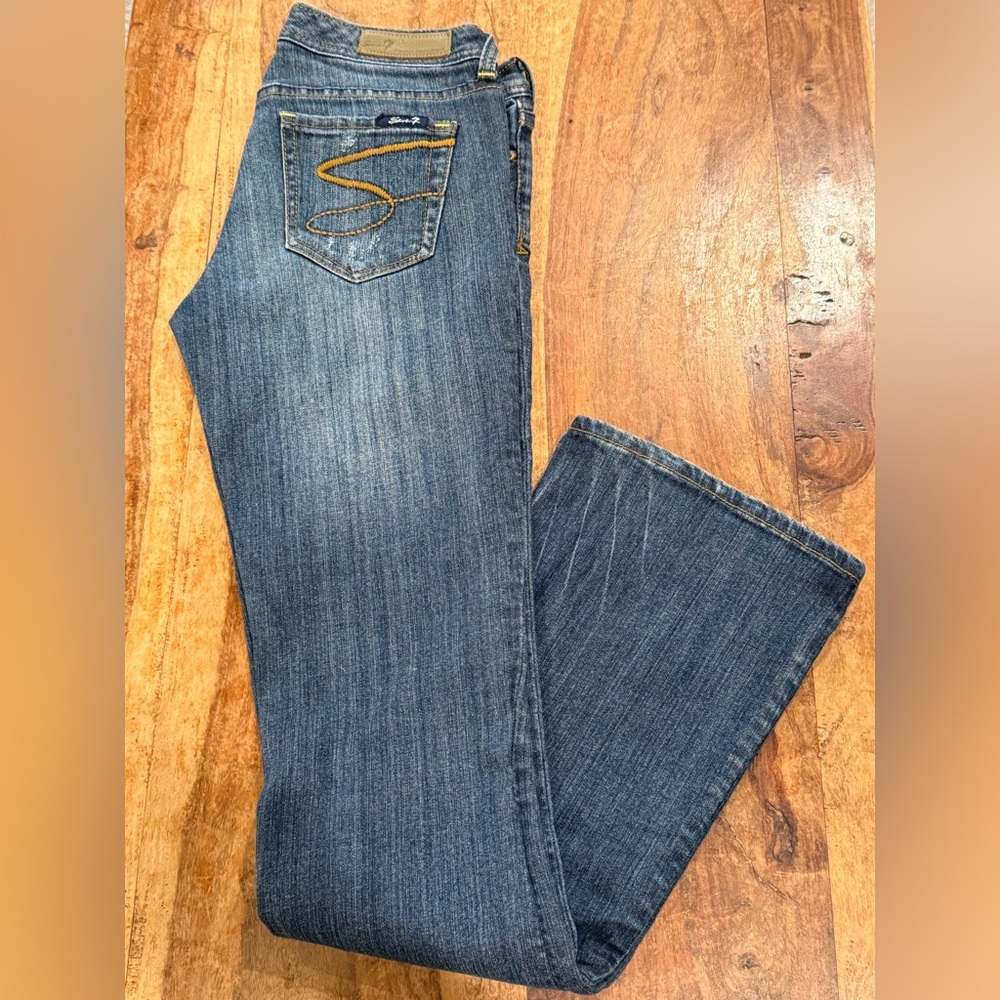 Seven7 Women's Boot Cut Vintage Jeans